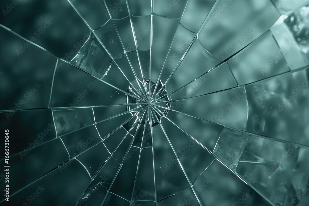 Obraz premium Broken glass surface pattern