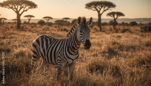 Wildlife photography of zebra in natural habitat.
