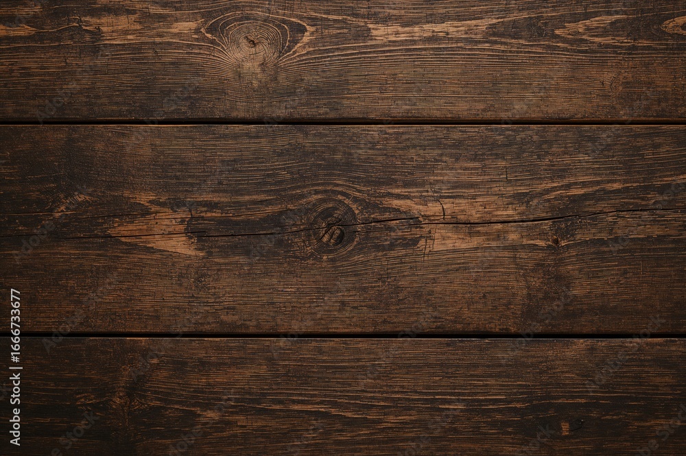 Obraz premium High-resolution texture of dark brown wooden planks