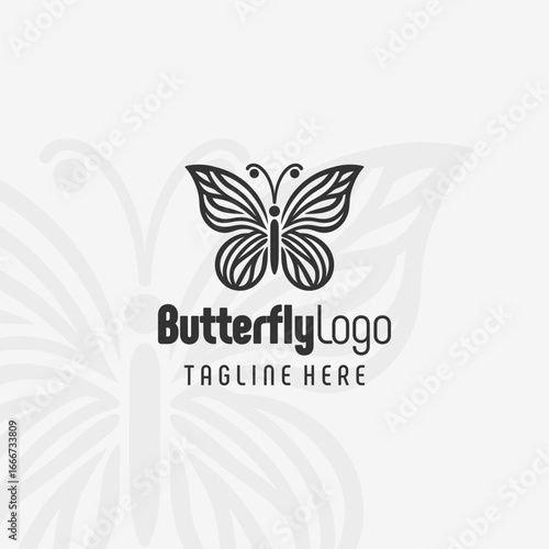 Symbolic Butterfly Abstract Logo Design