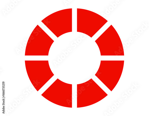 palette icon vector template design red color in white background 