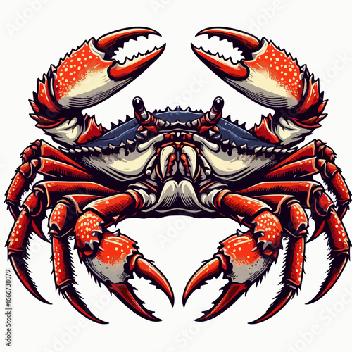 Alaskan crab vector illustration