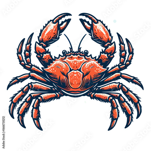 Alaskan crab vector illustration