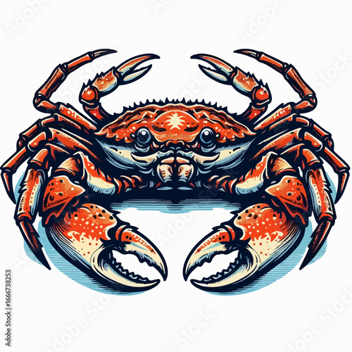 Alaskan crab vector illustration