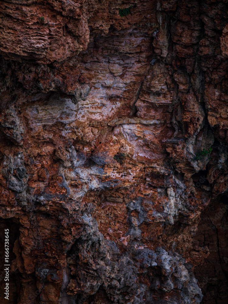 Fototapeta premium rocks along a fault line