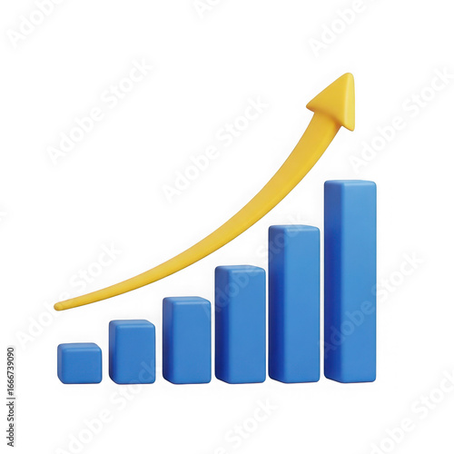 3d financial growth chart with upward trending arrow showing positive progress transparent background Free Download 3d financial growth chart with upward trending arrow showing positive progress transparent background - GFXLoad
