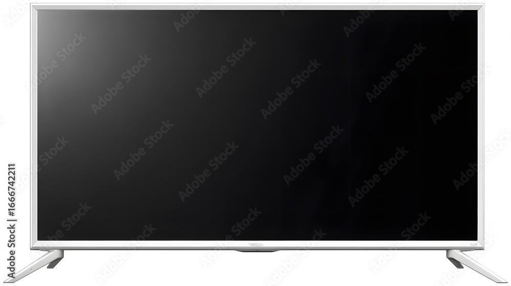 Naklejka premium Professional 4K TV Flat Screen Realistic Image for Electronics Advertisement