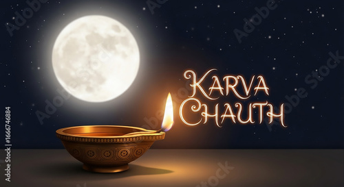 Karva Chauth Greeting with ...