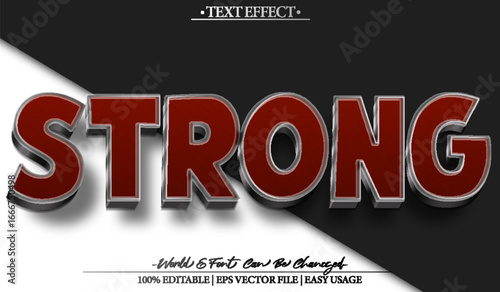 Powerful Strong Bold Force Energy Text Effect Editable Alphabet