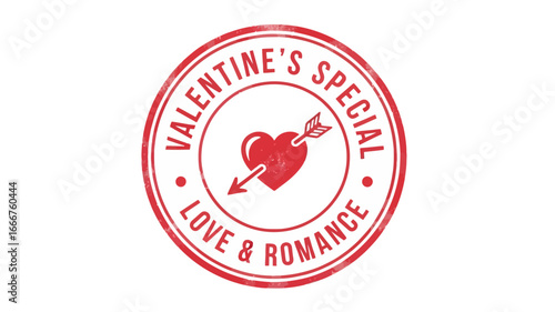 Charming retro-inspired graphic stamp design, featuring a classic pierced heart symbol for expressing love and romance on special occasions and holidays