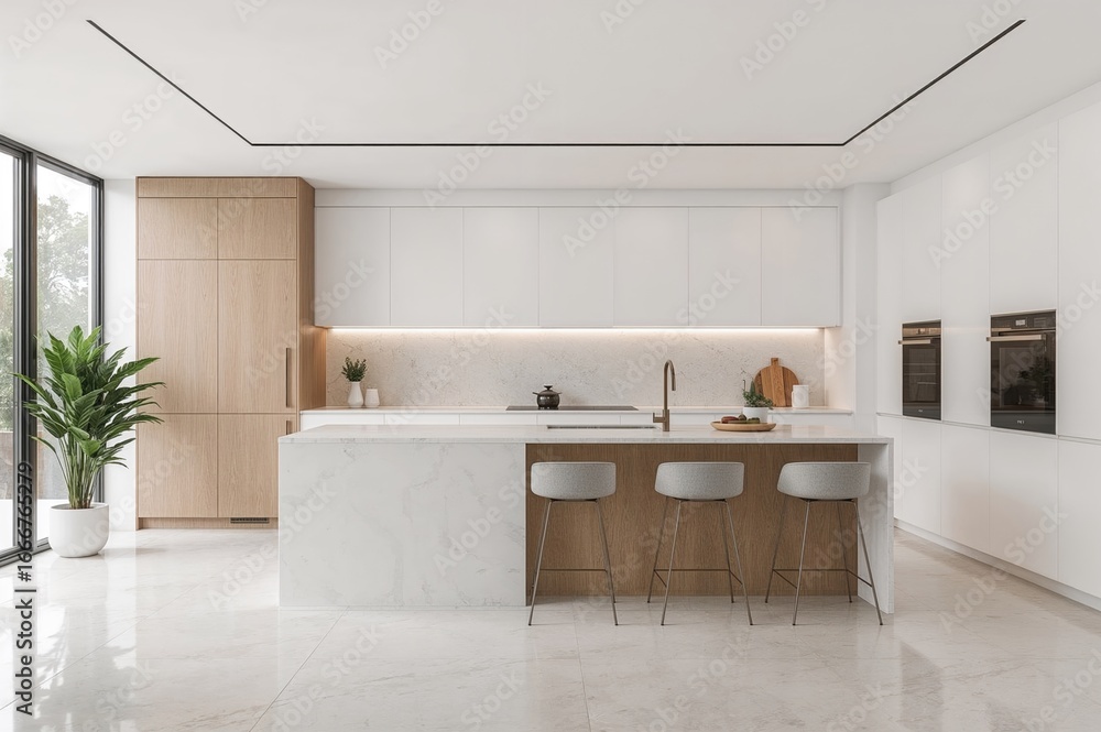 Fototapeta premium Modern kitchen design idea