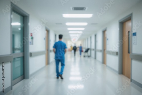 Out-of-focus photo of a medical facility