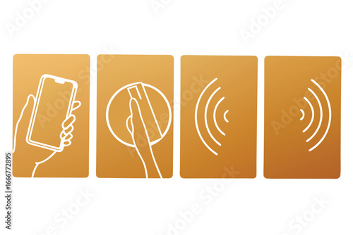 Smartphone contactless payment process steps technology