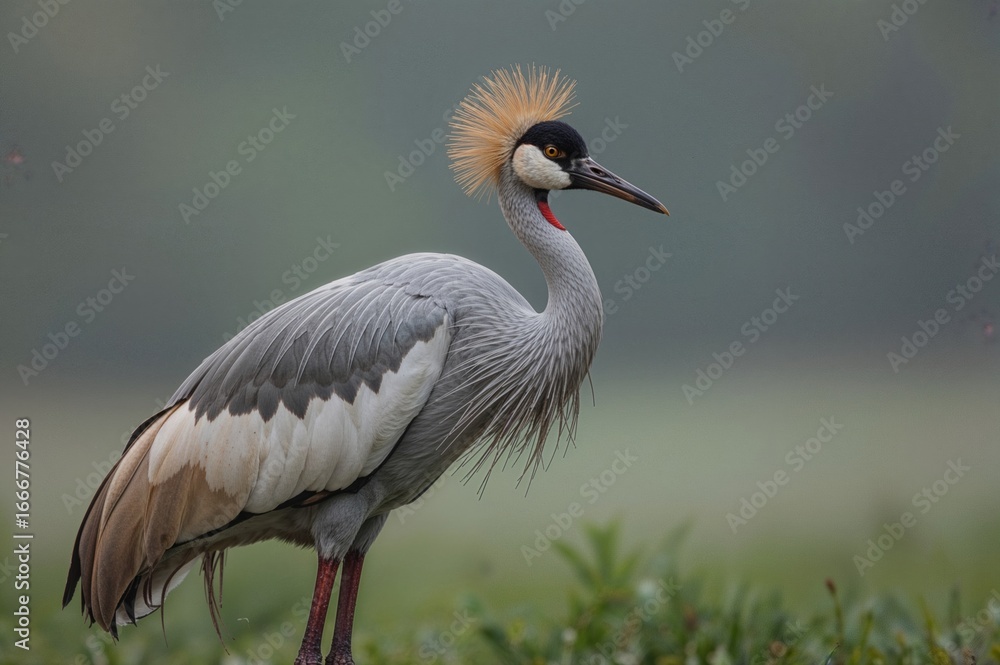 Fototapeta premium Sarus Crane Subspecies Antigone antigone sharpii in the East