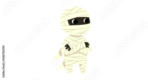 Flat Mummy Character