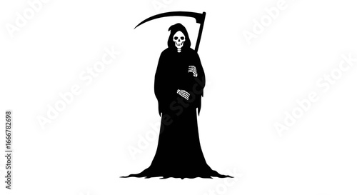 Flat Grim Reaper Illustration