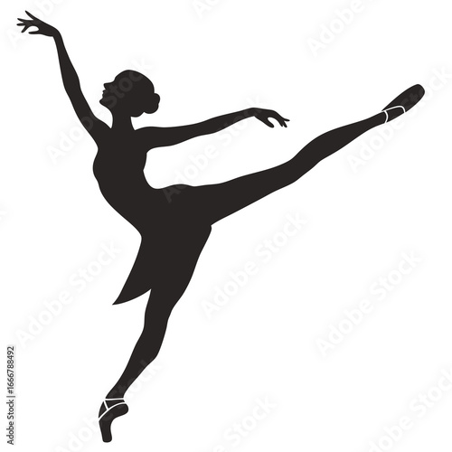 silhouette of a ballet dancer