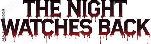 Dark and Spooky Title Design for "The Night Watches Back"
