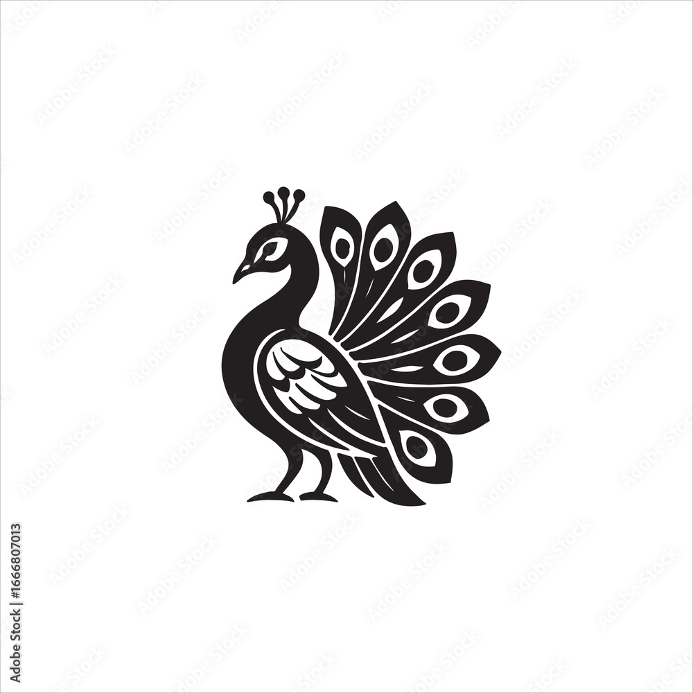 Fototapeta premium peacock vector
