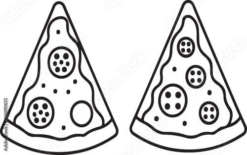 Two Slices of Pepperoni Pizza