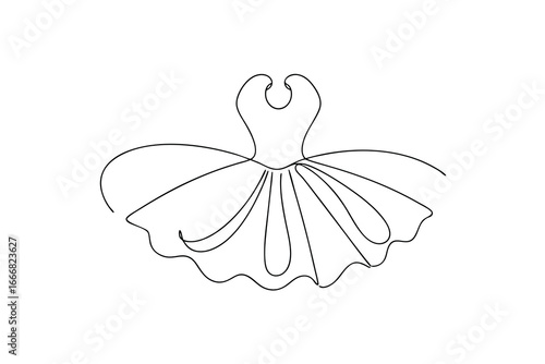 Continuous line drawing a Continous line ballerina tutu dance ballet