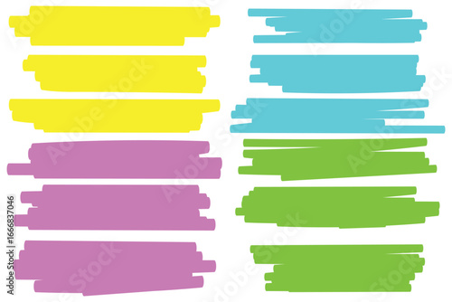 hand drawn marker line. Redaction Marker Brushes Vector Set: Hand-Drawn Black Strokes.  Grunge Highlights.   blue highlighter set, hand drawn brush pen, cyan highlight strokes, turquoise marker stripe