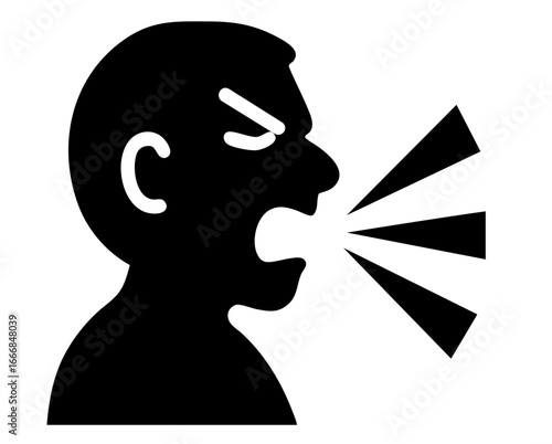 Angry boss shouting at employees with pressure, rage and dissatisfaction