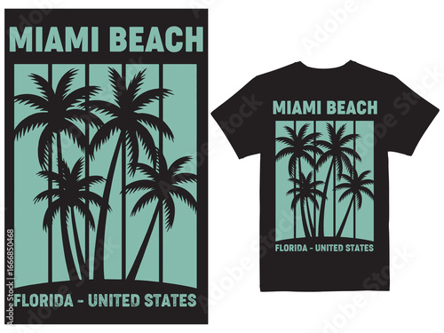 Miami Beach, Florida,  United States T-shirt Design
