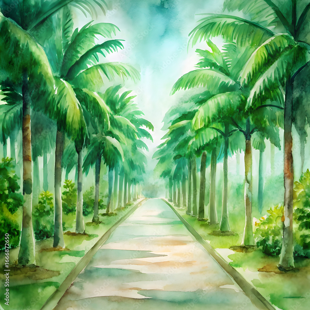 Obraz premium palm trees on the beach