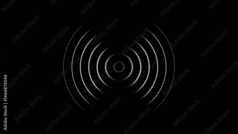 Naklejka premium Abstract radio waves signal icon illustration concept background. Radar signal icon background.