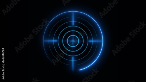 Abstract radio waves signal icon illustration concept background. Radar signal icon background.