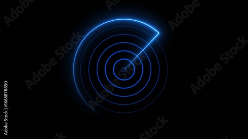 Abstract radio waves signal icon illustration concept background. Radar signal icon background.