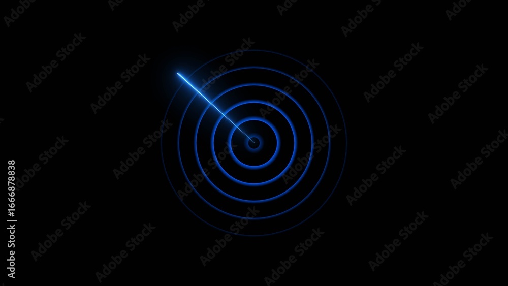 Fototapeta premium Abstract radio waves signal icon illustration concept background. Radar signal icon background.