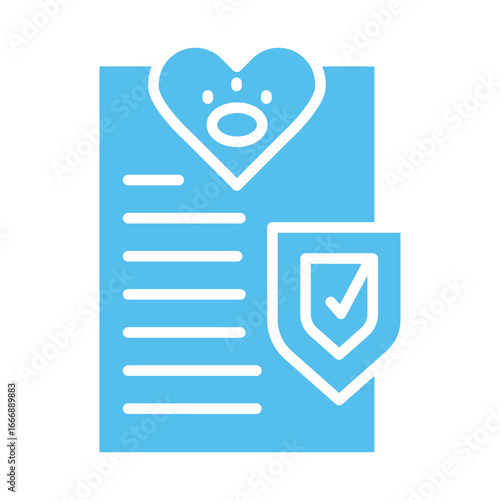 pet insurance color flat icon for digital and print projects.