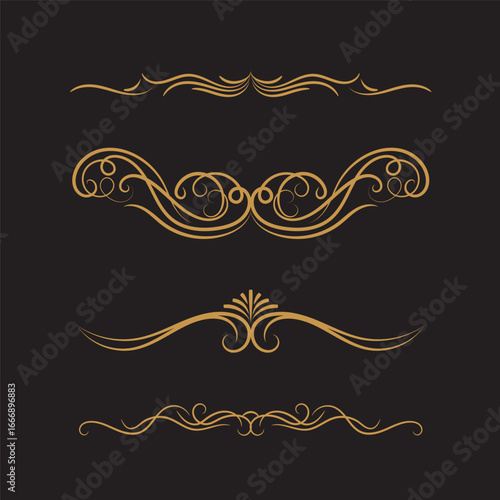 Luxury artistic floral ornament design 