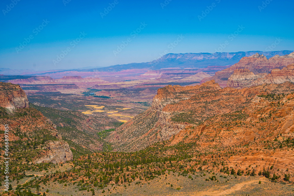 Fototapeta premium Zion National Park, Aerial View