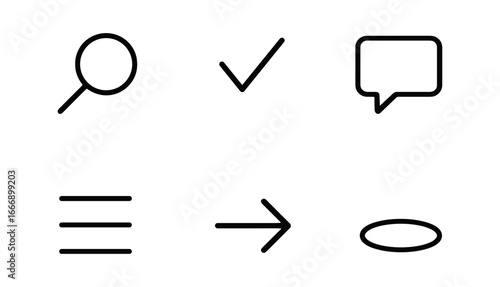vector outline icons agile sprint board (columns Review): magnifier glass approval check comment icon title header arrow right shadow smear.