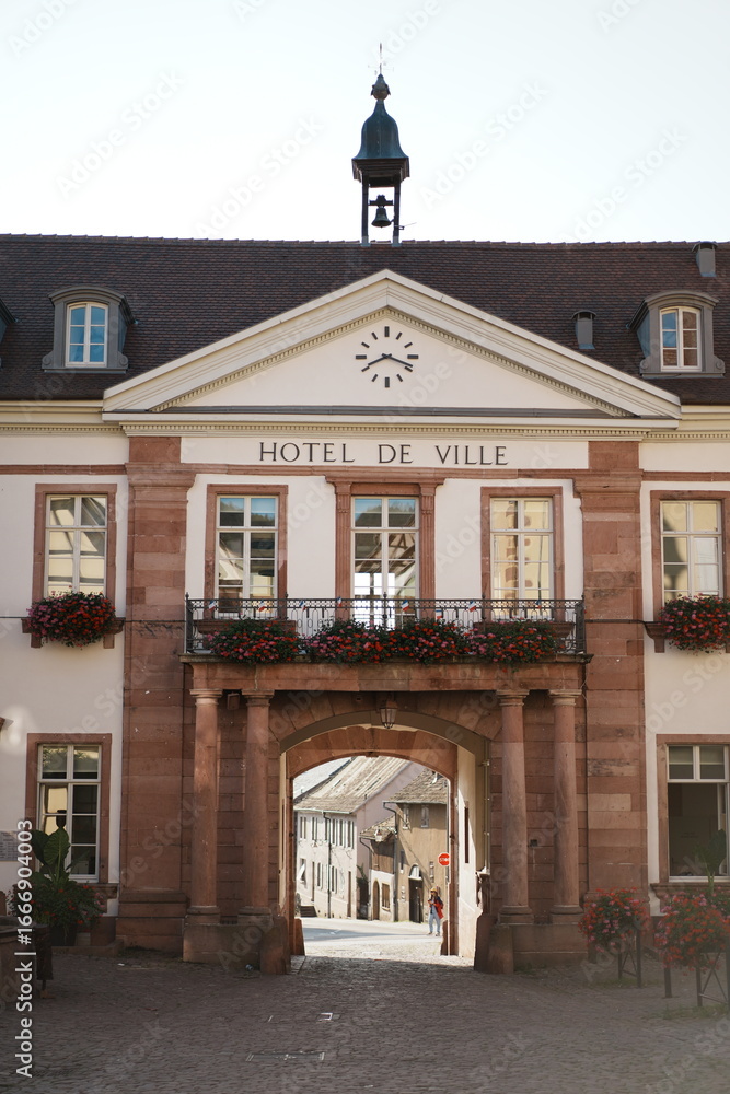 Fototapeta premium Riquewihr - maisons colorées en Alsace - France