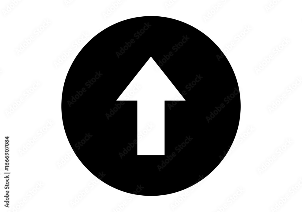 black circle with white upward arrow, growth direction symbol, navigation icon design for business, upward arrow graphic black circle with white upward arrow, growth direction symbol, navigation icon design for business, upward arrow graphic