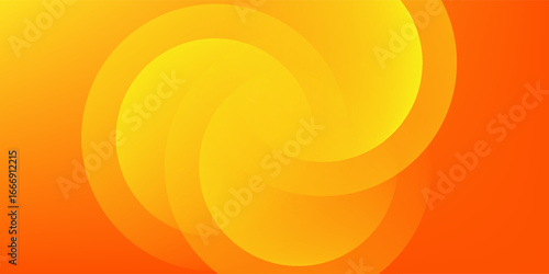 Abstract orange background with circles. Vector illustration