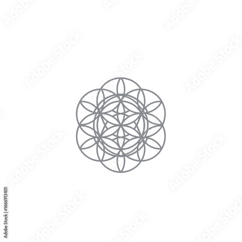 Beautiful Mandala Flower of Life Sacred Geometry Pattern Spiritual Symbol Harmony Balance Meditation Energy Universe Nature Circle Design