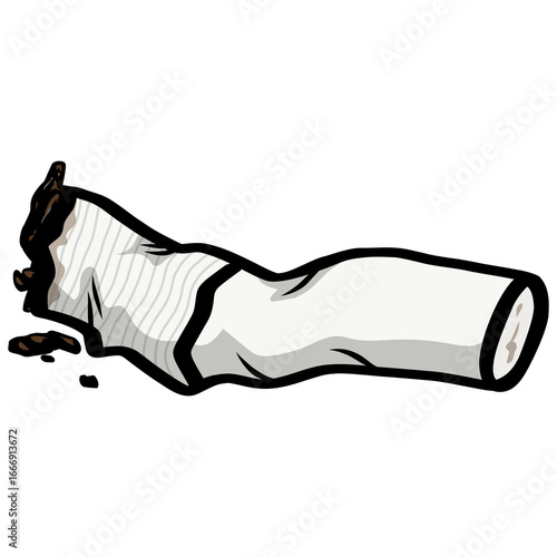 Cigarette Butt Filter Illustration Drawing