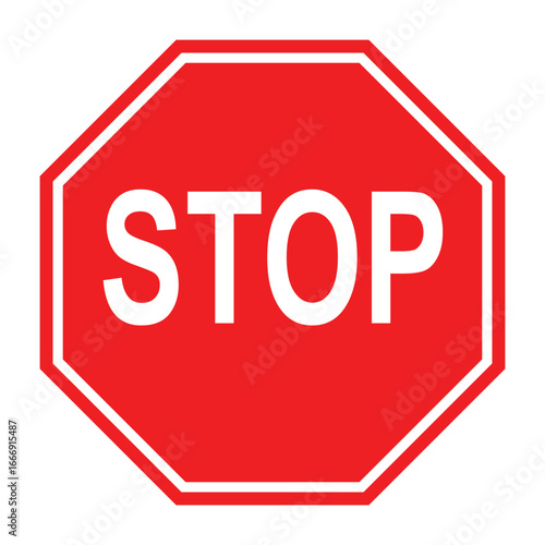Stop Sign Icon Victore Icon Illustration