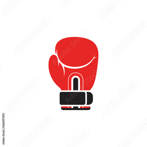 A striking red boxing glove icon, symbolizing strength and competition.