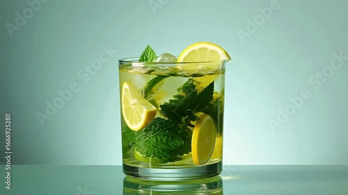 Mojito with Lemon and Mint