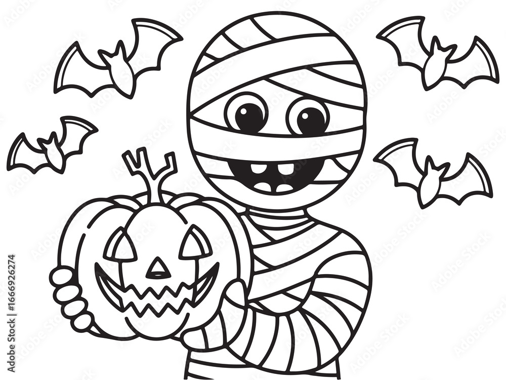 Obraz premium vector illustration of a Halloween pumpkin