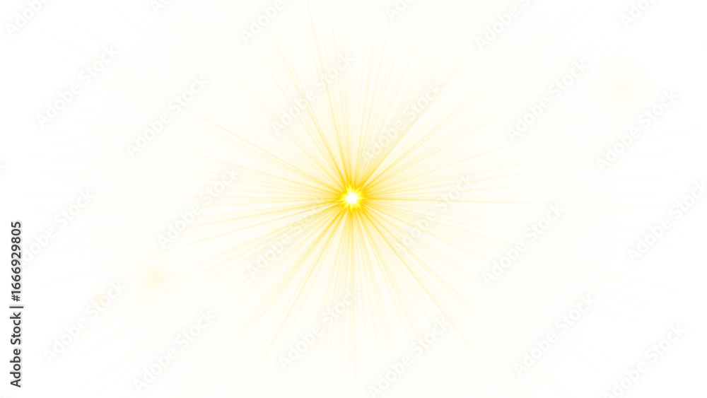 Obraz premium PNG transparent sunlight special lens flare light effect. Shiny overlay of magic starburst, gold light, Dynamic golden starburst or lens flare effect with radiating beams, shine, explosion,