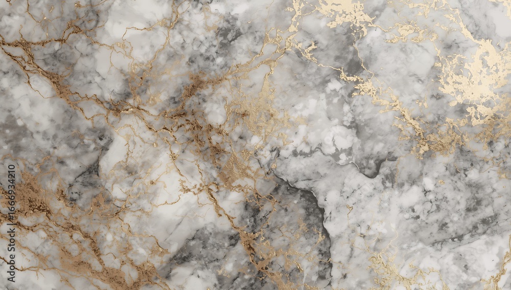 Fototapeta premium Abstract marble pattern featuring shiny golden highlights, suitable for artistic backgrounds, wallpapers, and creative design use.