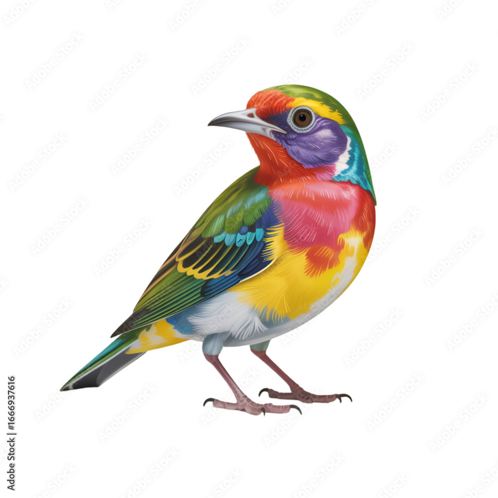 Fototapeta premium red and yellow macaw isolated