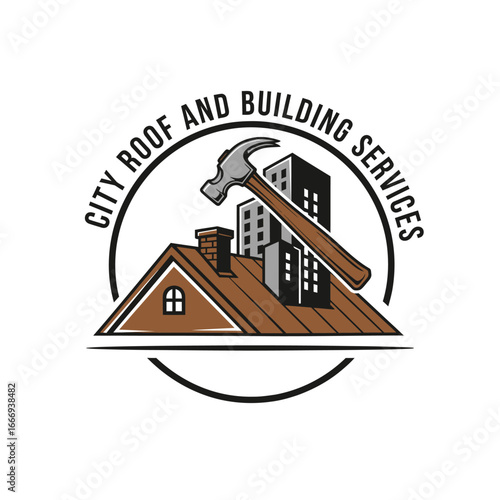 City Roof and Building Services logo design